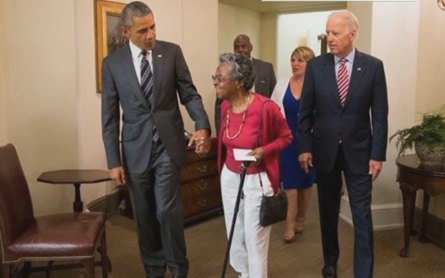 97-year-old takes first school field trip, meets the president